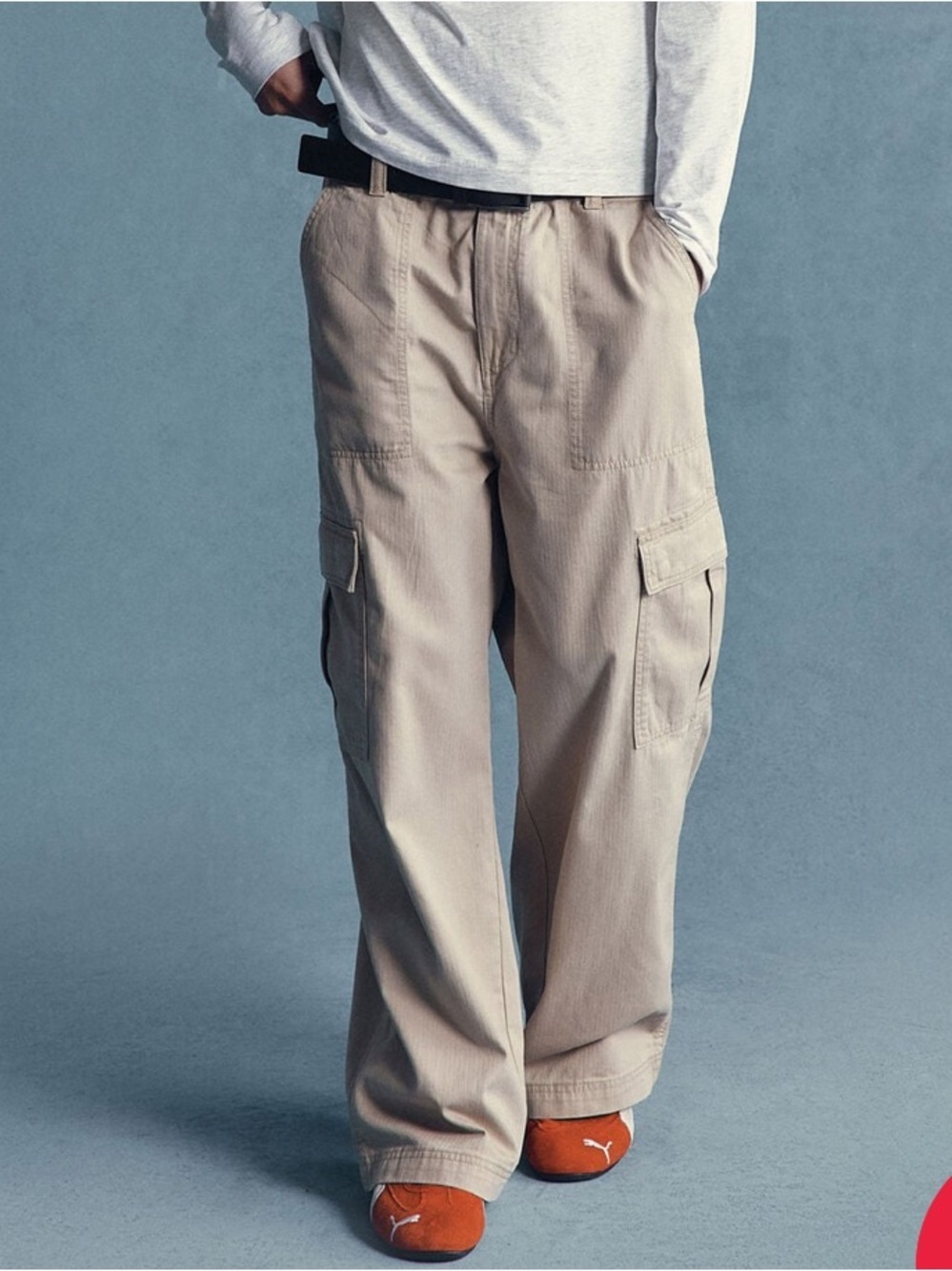 Cotton On Men's Super Baggy Cargo Pants - Light Tan